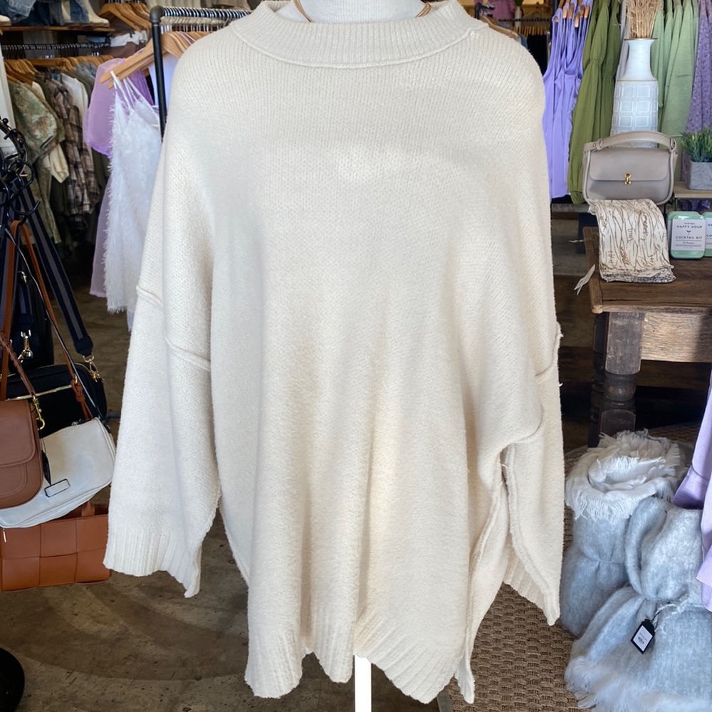 Free People Cream Sweater